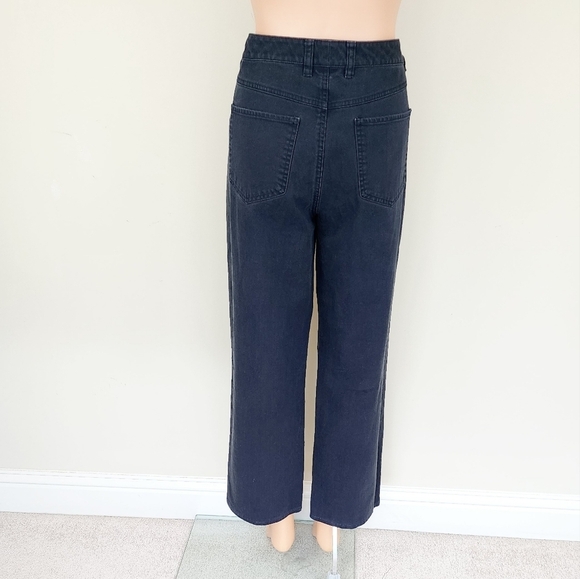 Talbots Stretch Wide Leg Black Jeans Pants - Picture 6 of 10